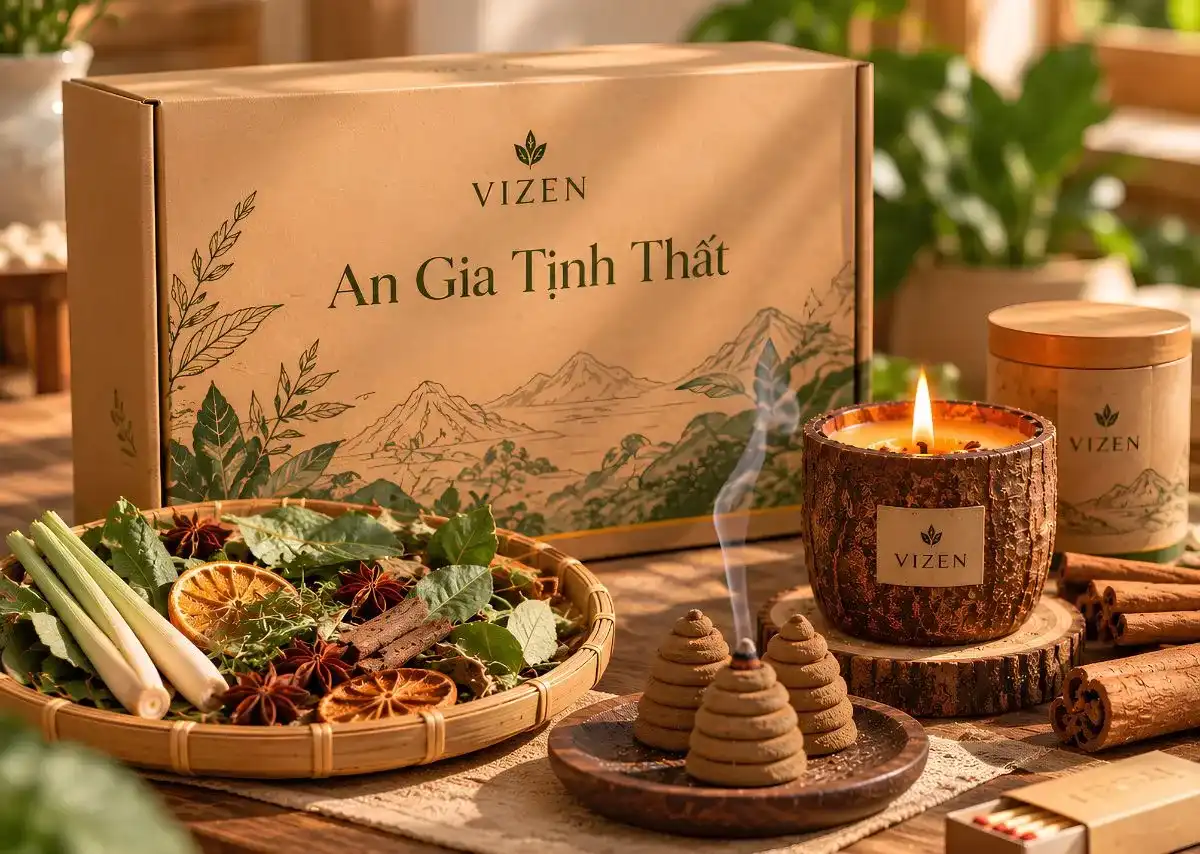 An Gia Tịnh Thất &ndash; bộ x&ocirc;ng nh&agrave; VIZEN d&agrave;nh cho trải nghiệm 3 tầng hương d&agrave;i hơn.