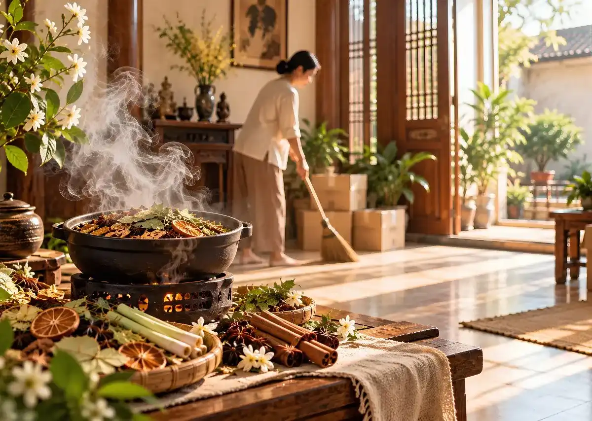 X&ocirc;ng nh&agrave; tẩy uế &ndash; Gửi gắm mong ước về khởi đầu mới b&igrave;nh an v&agrave; thuận lợi.
