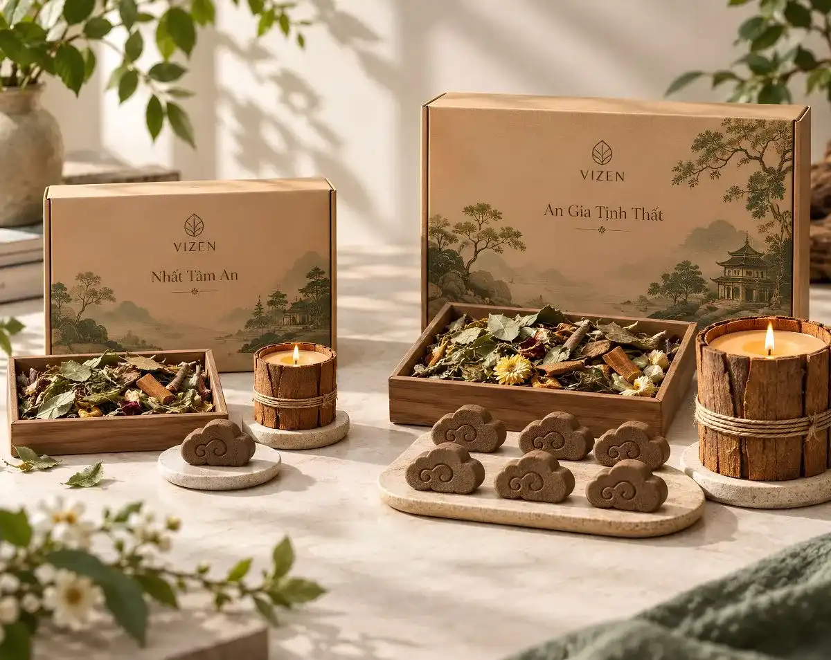 Nhất T&acirc;m An v&agrave; An Gia Tịnh Thất trong bộ x&ocirc;ng nh&agrave; VIZEN.
