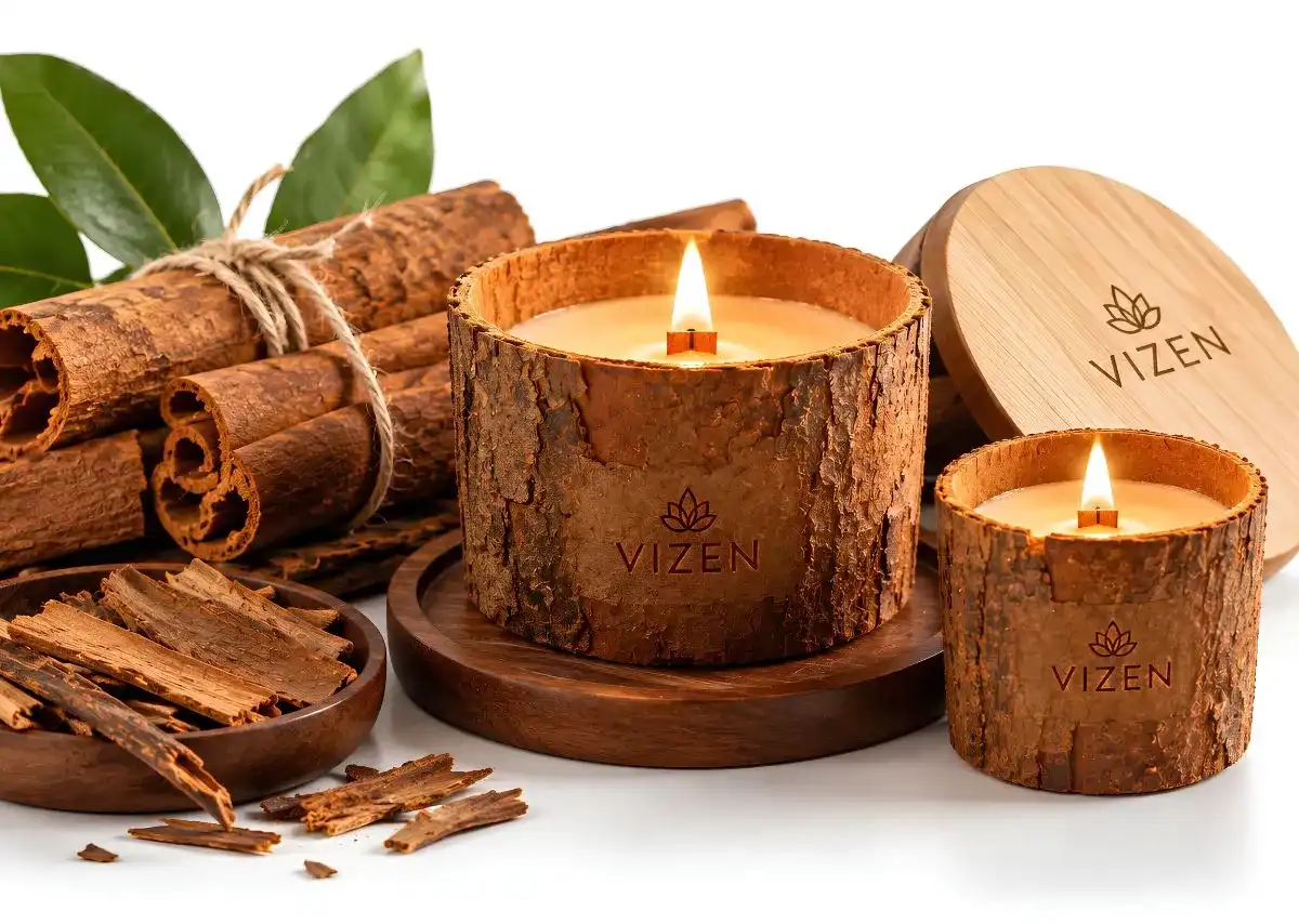Bộ x&ocirc;ng nh&agrave; VIZEN &ndash; Tụ kh&iacute; c&ugrave;ng Nến Vỏ Th&acirc;n Quế.