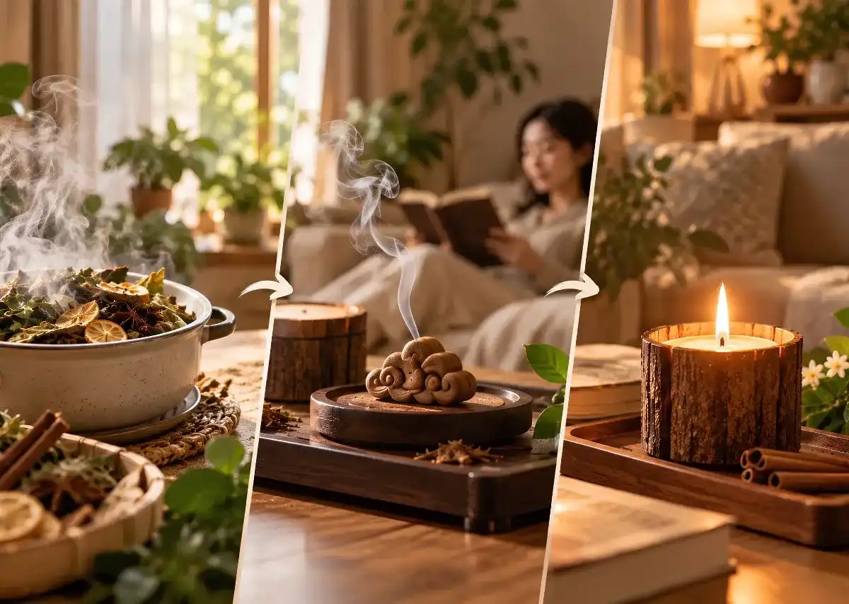 Ba tầng hương nối tiếp, chủ động chăm s&oacute;c kh&ocirc;ng gian c&ugrave;ng bộ x&ocirc;ng nh&agrave; VIZEN.