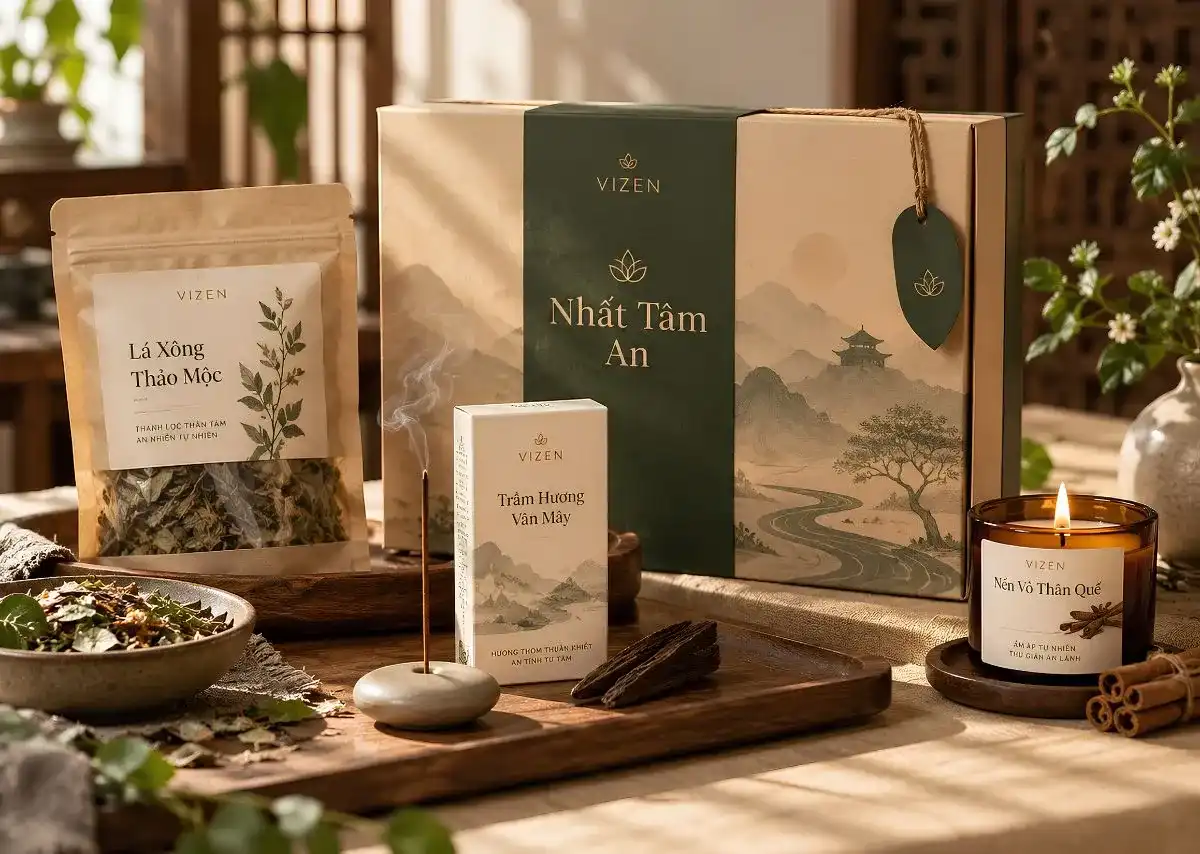 Bộ x&ocirc;ng nh&agrave; VIZEN Nhất T&acirc;m An mang đến trải nghiệm trọn vẹn 3 tầng hương.