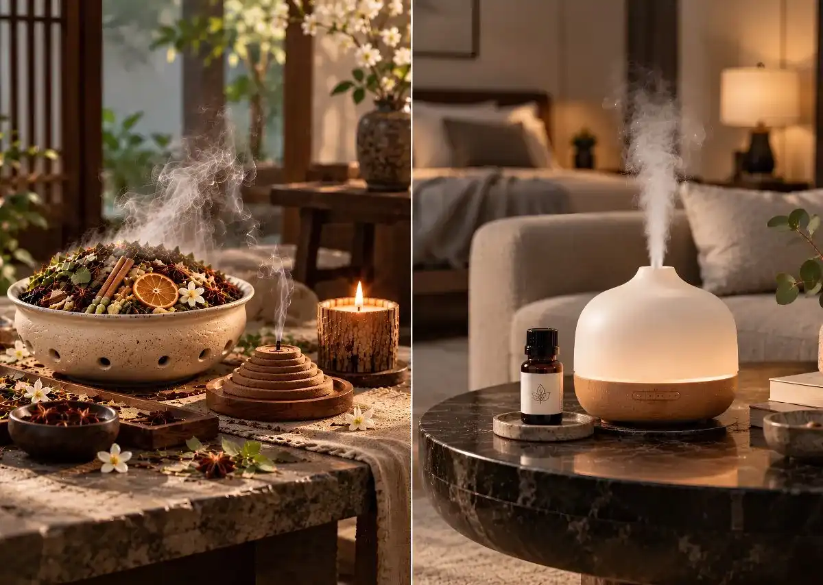 Bộ x&ocirc;ng nh&agrave; VIZEN mang đến trải nghiệm ba tầng hương kh&aacute;c biệt so với tinh dầu thơm ph&ograve;ng.