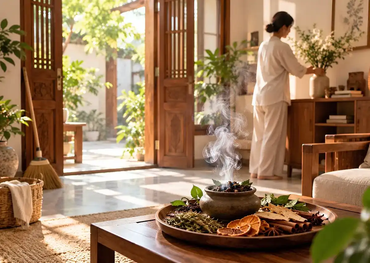 X&ocirc;ng nh&agrave; tẩy uế &ndash; L&agrave;m mới kh&ocirc;ng gian, đ&oacute;n khởi đầu b&igrave;nh an.
