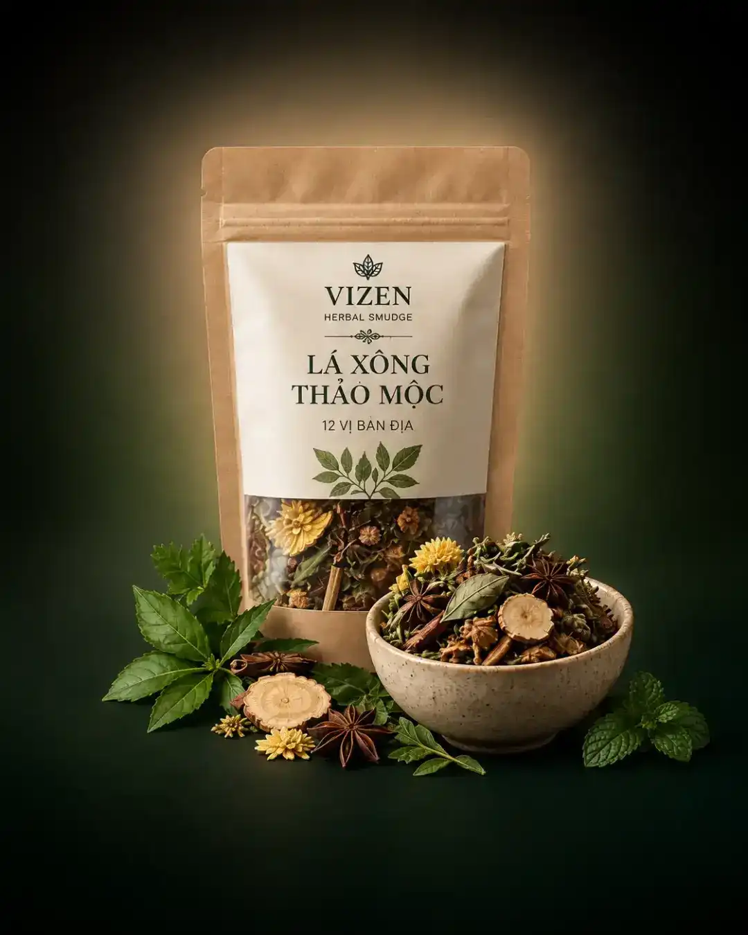 L&aacute; x&ocirc;ng thảo mộc l&agrave; bước mở đầu trong c&aacute;ch x&ocirc;ng nh&agrave; tẩy uế