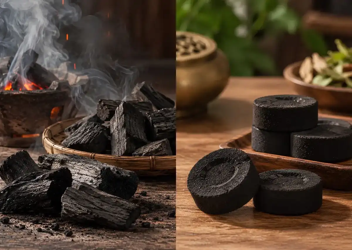 C&aacute;ch đốt than vi sinh x&ocirc;ng nh&agrave; thuận tiện hơn nhờ vi&ecirc;n than c&oacute; k&iacute;ch thước đồng đều.