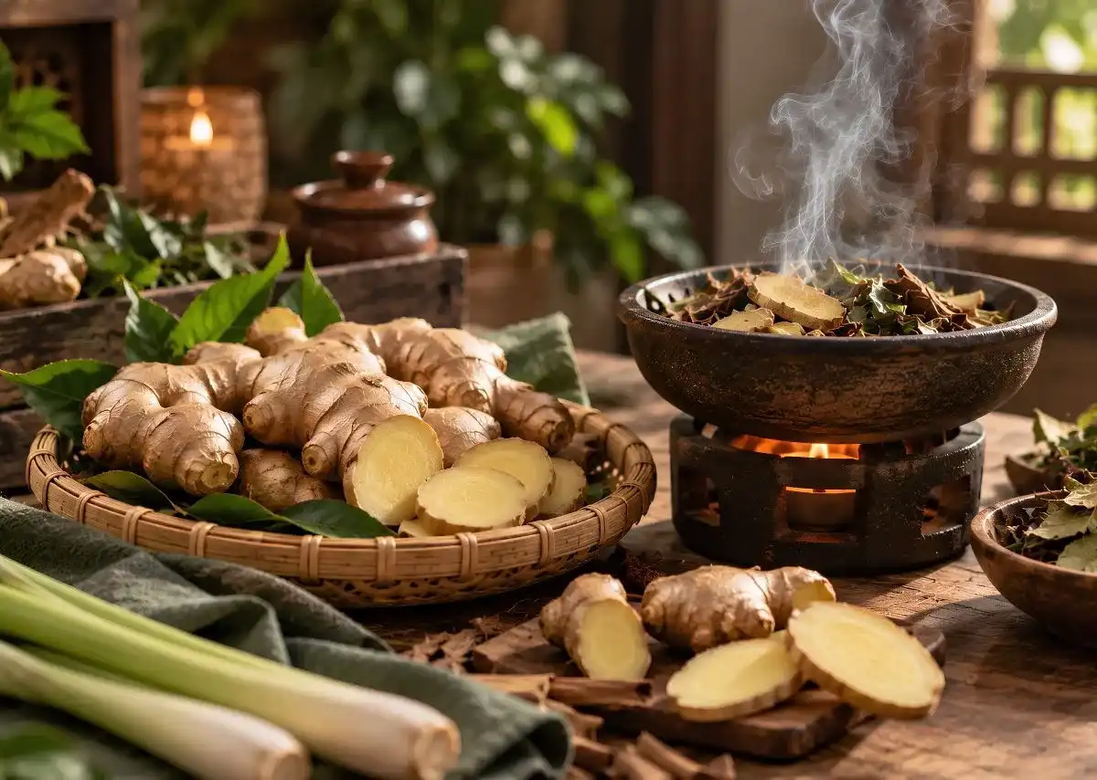 Gừng &ndash; thảo mộc x&ocirc;ng nh&agrave; tự nhi&ecirc;n với sắc hương cay ấm.
