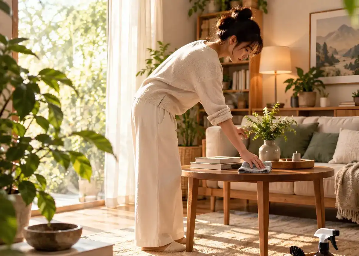 Dọn dẹp kh&ocirc;ng gian sạch sẽ trước khi sử dụng bộ x&ocirc;ng nh&agrave; VIZEN