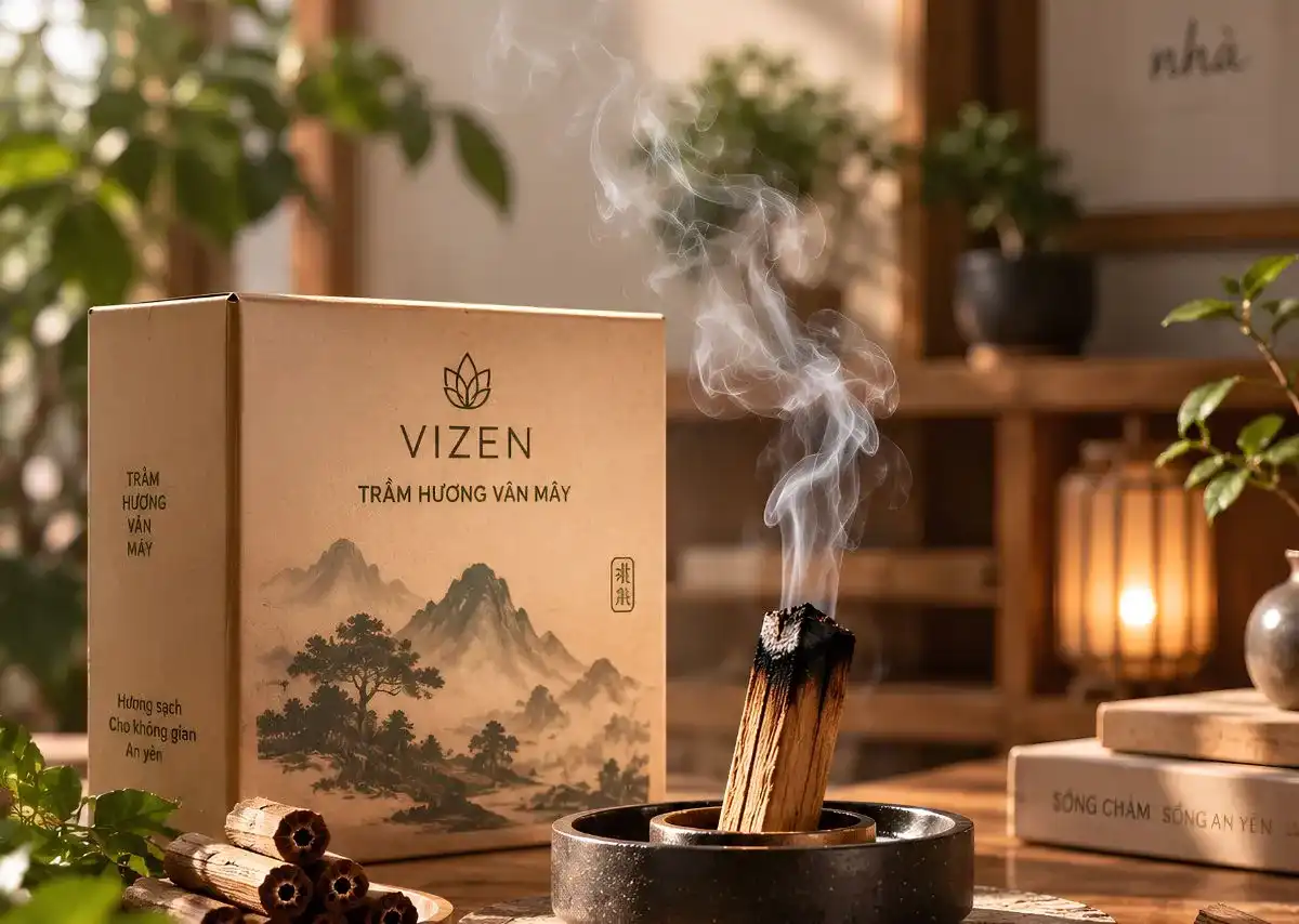 Trầm hương V&acirc;n M&acirc;y tiếp nối bước Khơi th&ocirc;ng trong bộ x&ocirc;ng nh&agrave; VIZEN