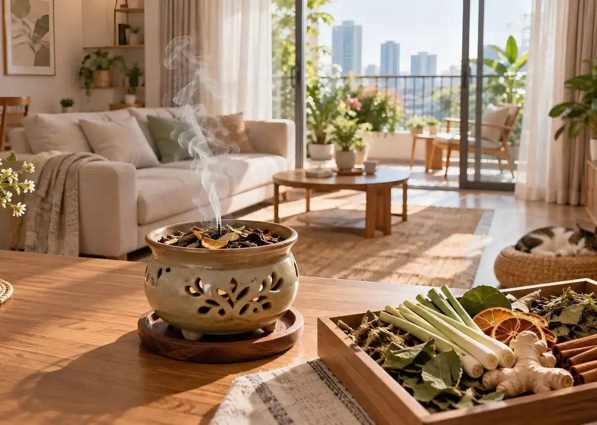 Thảo mộc x&ocirc;ng nh&agrave; ng&agrave;y nay trở th&agrave;nh một phần linh hoạt trong th&oacute;i quen chăm s&oacute;c kh&ocirc;ng gian sống.