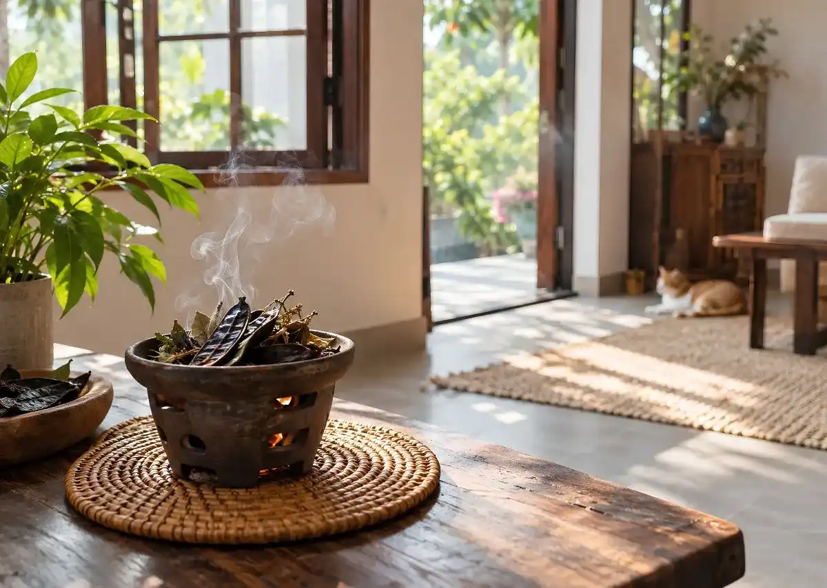 Bồ kết &ndash; thảo mộc x&ocirc;ng nh&agrave; quen thuộc trong kh&ocirc;ng gian sống hiện đại.