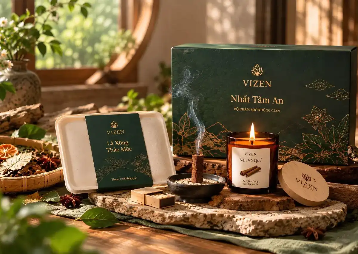 VIZEN Nhất T&acirc;m An &ndash; trọn bộ 3 bước chăm s&oacute;c kh&ocirc;ng gian trong một lần trải nghiệm.