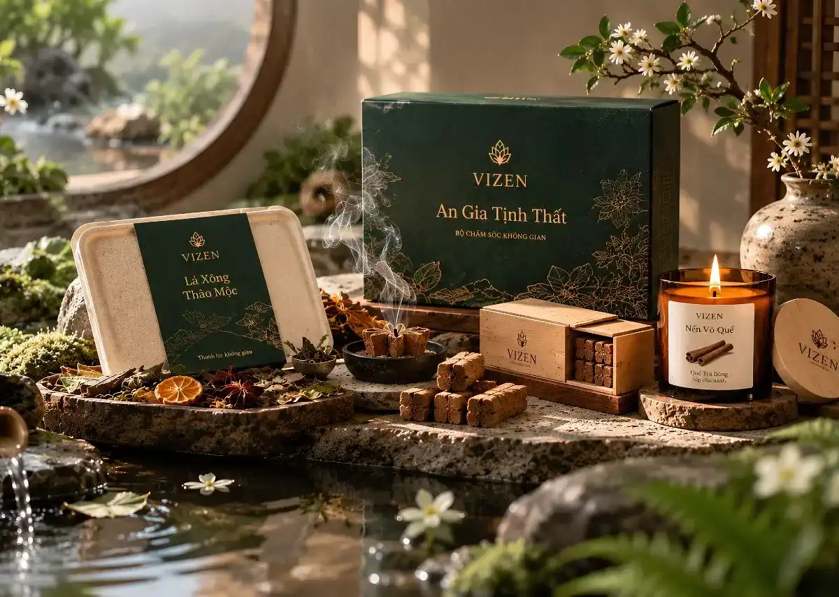 VIZEN An Gia Tịnh Thất &ndash; trải nghiệm 3 tầng hương cho kh&ocirc;ng gian sống.